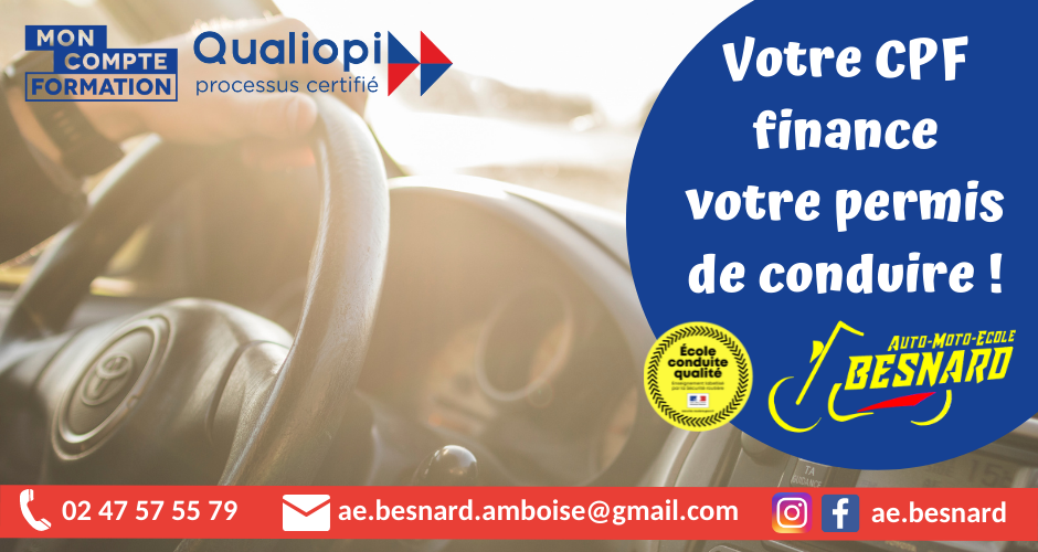 Votre CPF finance votre permis de conduire !