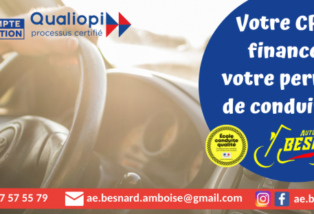 Votre CPF finance votre permis de conduire !